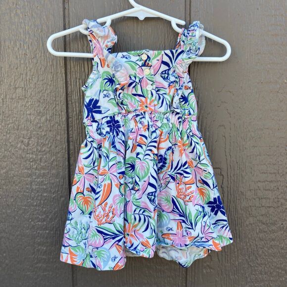 Baby girl 3m ralph lauren girl dress tropical sea dress - Picture 2 of 2